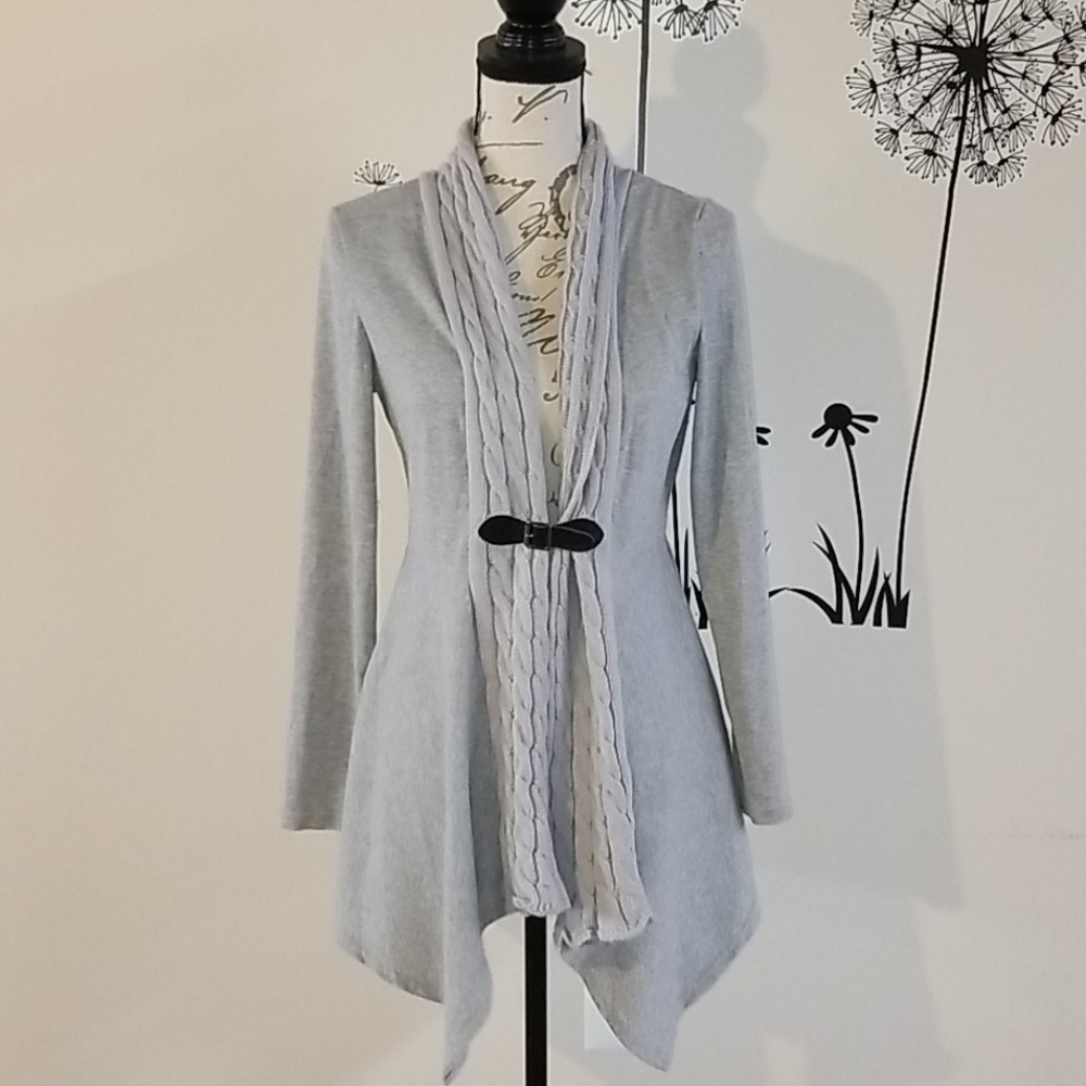 Belted cardigan